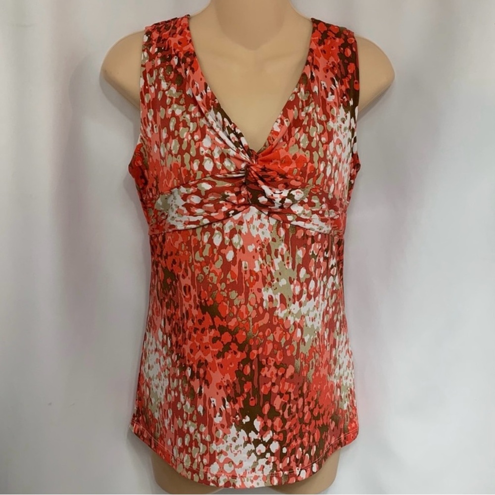 attention Sleeveless Beautiful Warm Colored Formal Top Size Small